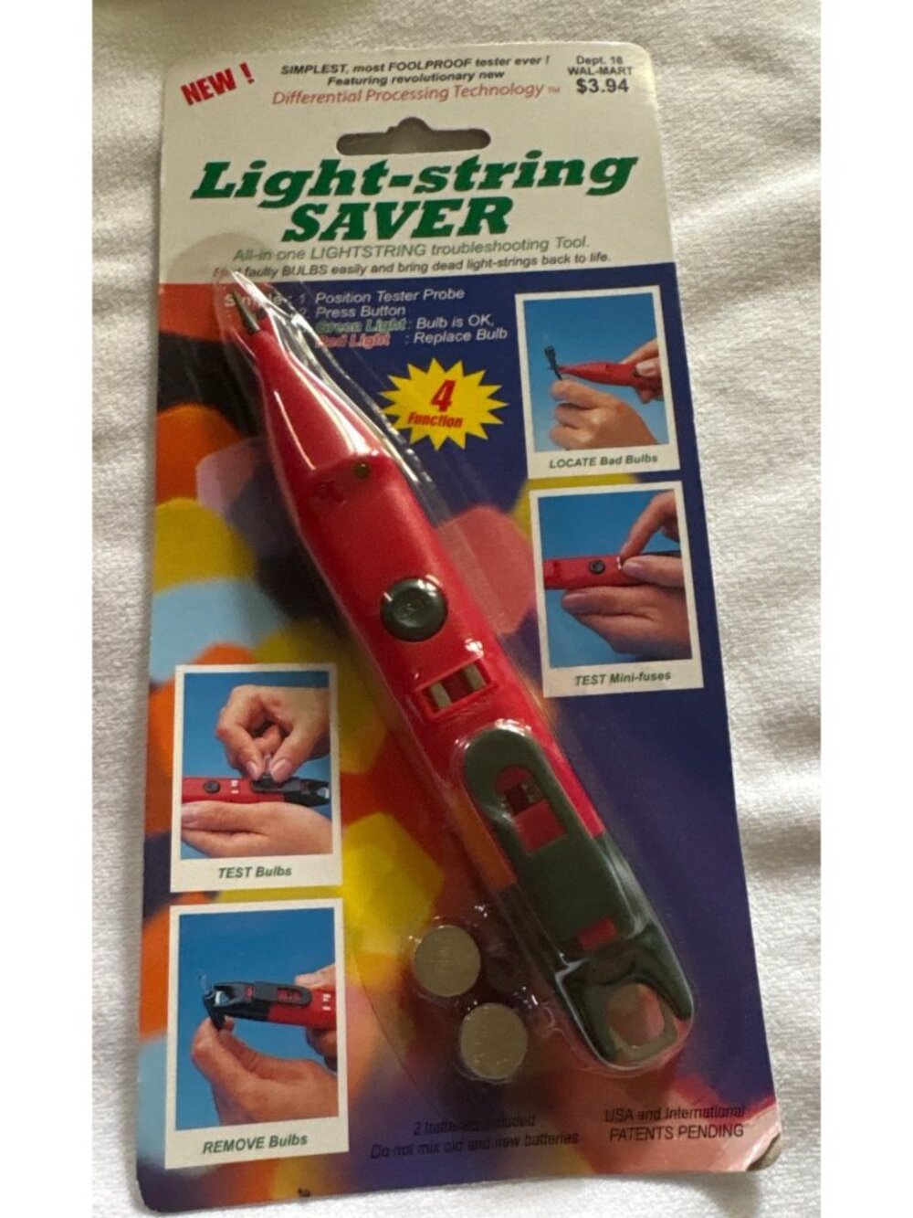 Light-String Saver 4-In-1 Troubleshooting Tool For Bulb Testing & Removal Includ